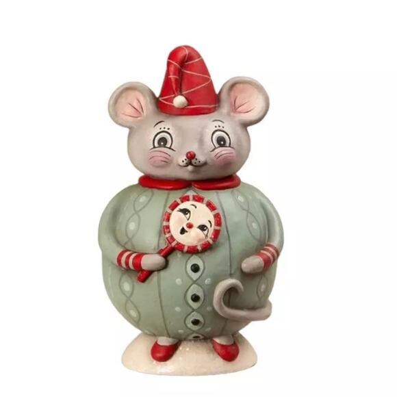 Bethany Lowe Johanna Parker Spencer Squeak Dreams Jar Christmas Mouse Merrymint - Picture 3 of 11